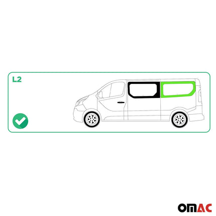 Seitenfenster Auto Fenster für Opel Vivaro B 2014-2019 Links Auto L2 Schwarz