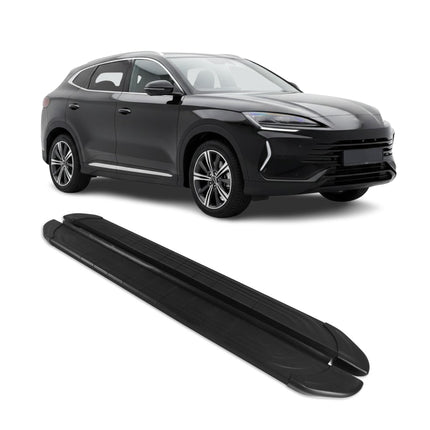 Trittbretter Seitenbretter für BYD Seal U SUV 2024-2026 Aluminium Schwarz 2x