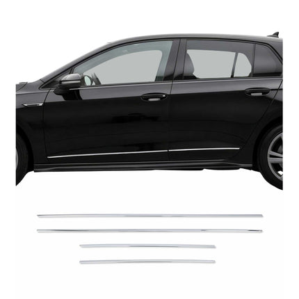 Seitentürleiste Türleisten Türschutzleisten für VW Golf 8 2019-2024 Edelstahl 4x