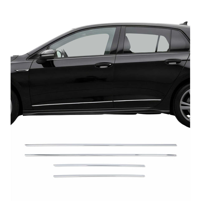 Seitentürleiste Türleisten Türschutzleisten für VW Golf 8 2019-2024 Edelstahl 4x