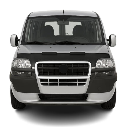 Haubenbra Steinschlagschutz Bonnet Bra für Fiat Doblo 2000-2006 Schwarz Halb