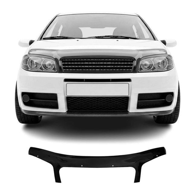 Motorhaube Deflektor Insekten Steinschlagschutz für Fiat Punto 2003-2010 Dunkel