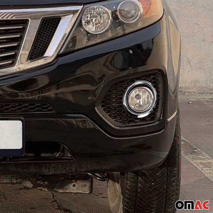 Nebelscheinwerfer Rahmen Umrandung für Kia Sorento 2009-2013 Edelstahl Chrom 2x