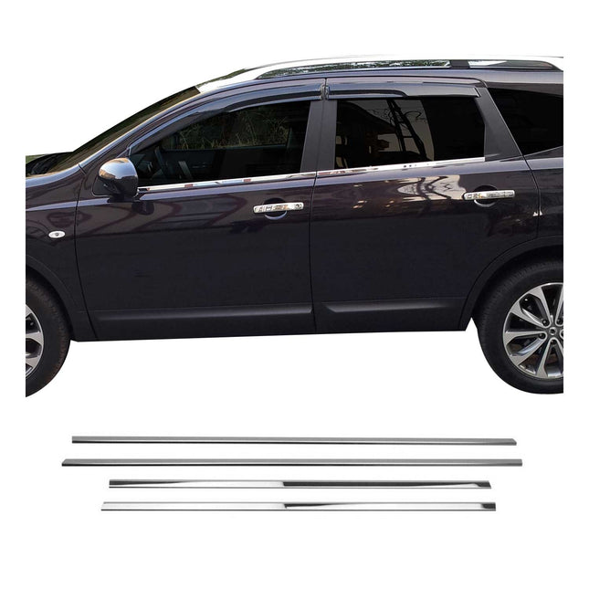 Fensterleisten Zierleisten für Nissan X-Trail T32 2014-2020 Edelstahl Chrom 4tlg