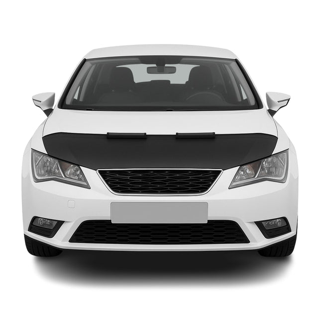 Haubenbra Steinschlagschutz Bonnet Bra für Seat Leon 2012-2020 Schwarz Halb