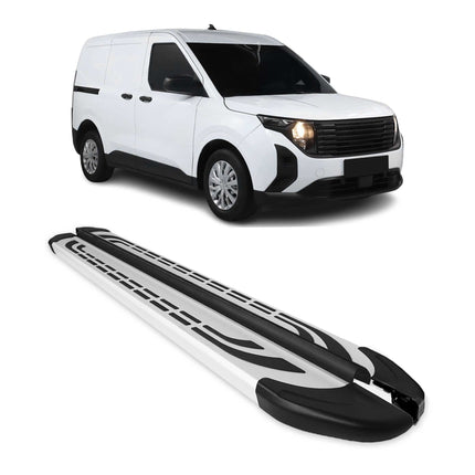 Trittbretter Seitenschweller Seitenbretter für Ford Tourneo Courier 23-2026 Grau