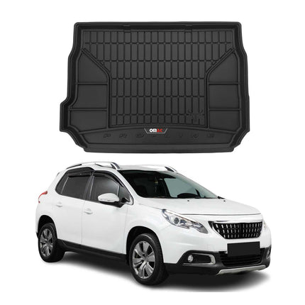 OMAC Gummi Kofferraumwanne für Peugeot 2008 2013-2019 TPE Laderaumwanne Schwarz