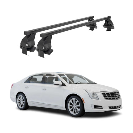 Menabo Dachträger Grundtäger für Cadillac XT4 2013-2019 50kg Stahl Schwarz 2 tlg