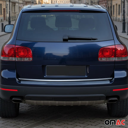 Kofferraumleiste Heckleiste für VW Touareg 2002-2010 Untere Chrom Edelstahl