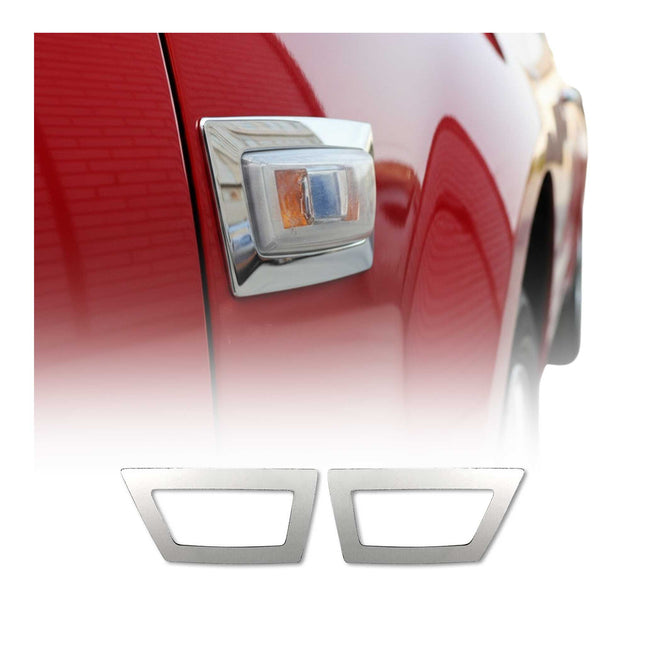 Blinkerrahmen Signalblende Blinker Umrandung für Opel Corsa Edelstahl Chrom 2x