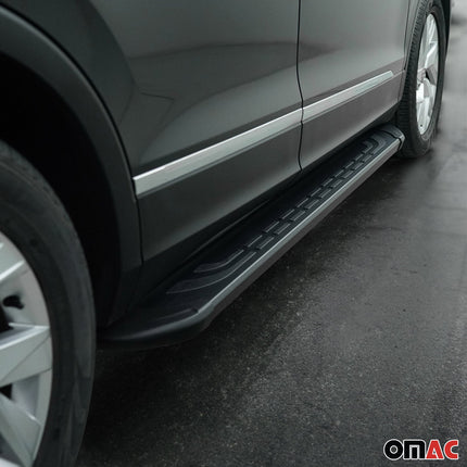 Trittbretter Seitenschweller für Toyota Proace City 2019-26 Kombi Kurzer Schwarz
