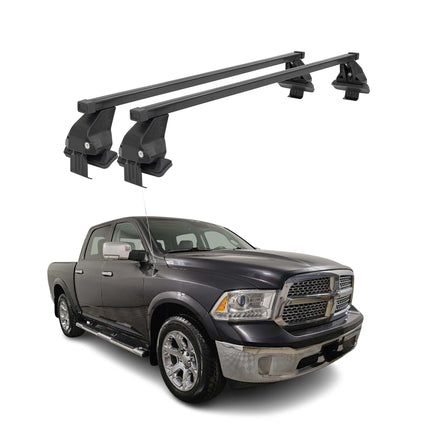 Menabo Dachträger Grundtäger für RAM 1500 2010-2017 50kg Stahl Schwarz 2 tlg