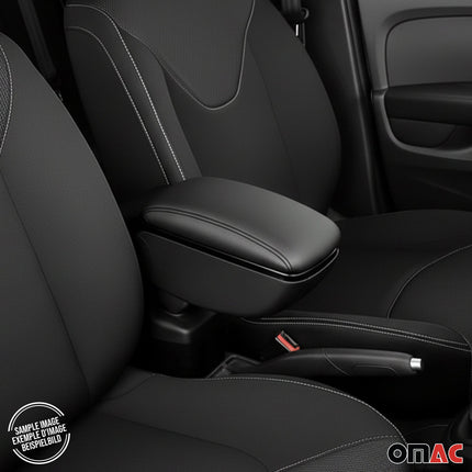 Armlehne Mittelarmlehne Mittelkonsole für Nissan Juke 2011-2019 PU-Leder Schwarz