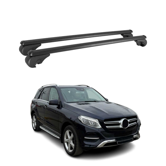 Dachträger für Mercedes GLE W166 2015-2018 Gepäckträger Grundträger Alu Schwarz