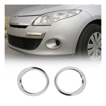 Nebelscheinwerfer Rahmen Chrom für Renault Megane 2008-2016 Edelstahl 2x