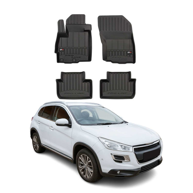 OMAC Gummi Fußmatten für Peugeot 4008 2012-2017 Premium TPE Automatten 4tlg