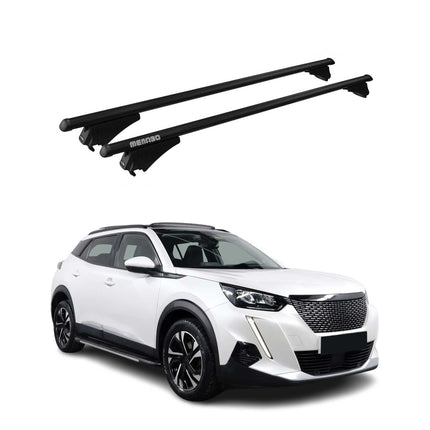 Menabo Dachträger Grundtäger für Peugeot 2008 2019-2026 75kg Alu Schwarz 2 tlg