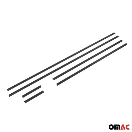 Seitentürleiste Türleisten Türschutzleiste für Audi A4 2007-2016 Alu Schwarz 6x