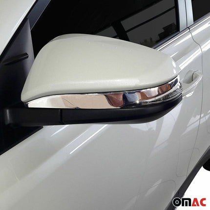 Spiegelkappen Leiste für Toyota Harrier XU60 2013-2019 Edelstahl Chrom 2tlg