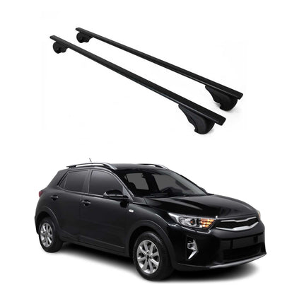 Dachträger Grundtäger für Kia Stonic 2017-2026 75kg Metall Schwarz 2 tlg