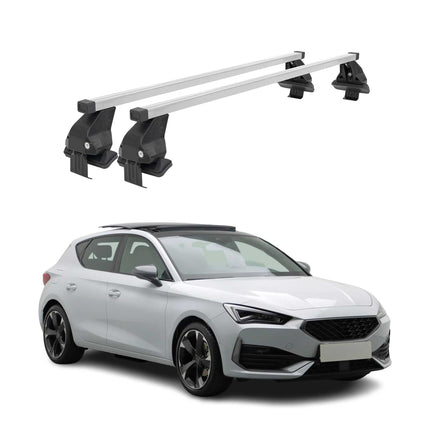 Menabo Dachträger Grundtäger für Cupra Leon 2020-2026 50kg Stahl Silber 2 tlg