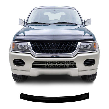 Motorhaube Deflektor Insektenschutz für Mitsubishi Pajero 2000-2006 Dunkel