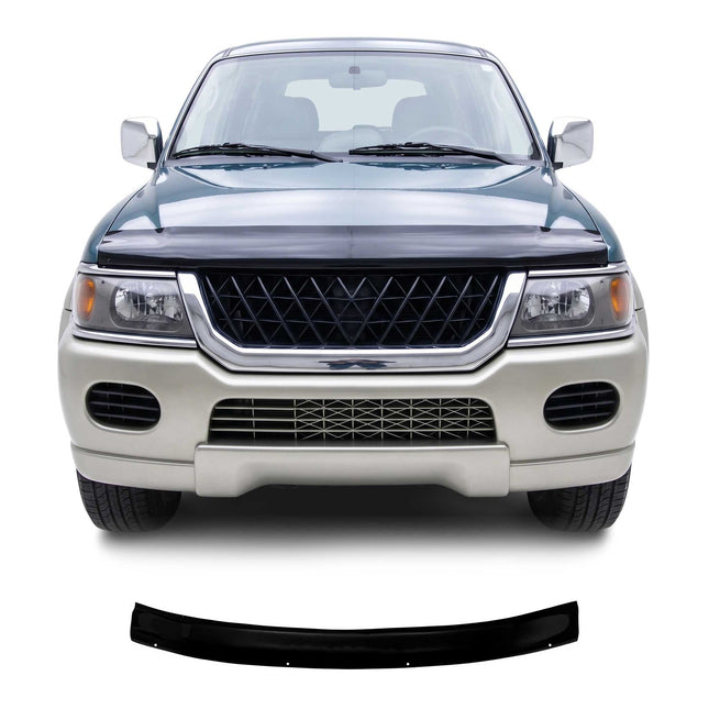 Motorhaube Deflektor Insektenschutz für Mitsubishi Pajero 2000-2006 Dunkel
