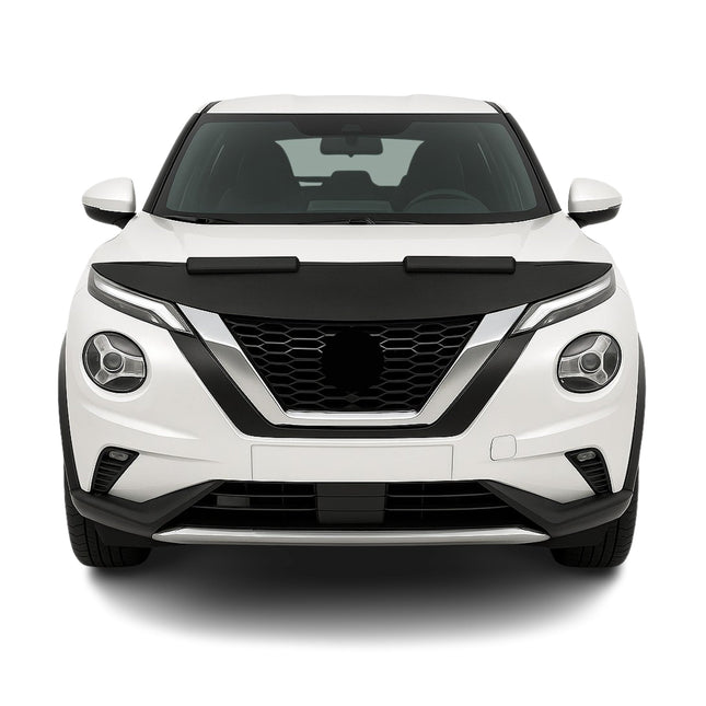Haubenbra Steinschlagschutz Bonnet Bra für Nissan Juke 2019-2026 Schwarz Halb