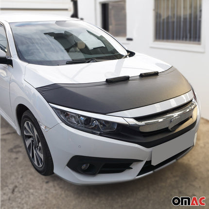 Haubenbra Steinschlagschutz Bonnet Bra für Fiat Tipo 2015-2026 Schwarz Halb