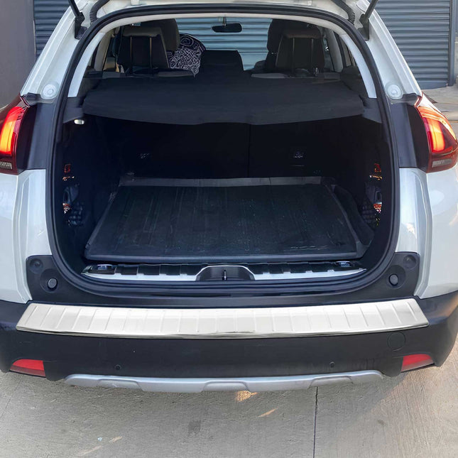 Ladekantenschutz Stoßstange für Peugeot 2008 I 2017-2019 FL Edelstahl Chrom