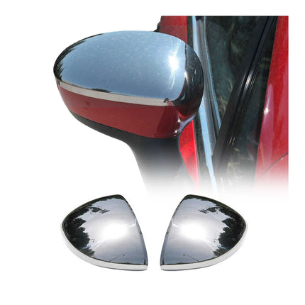 Spiegelkappen Spiegelabdeckung für Fiat Grande Punto 2005-2009 Edelstahl Chrom