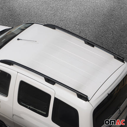 Alu Dachreling Querträger für VW Amarok DoubleCab 2010-2022 ABE Schwarz 2tlg