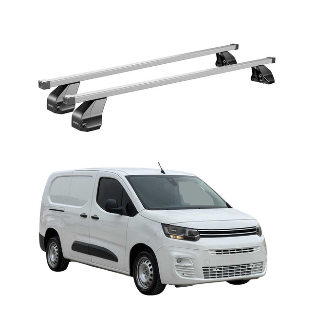 Menabo Dachträger Grundtäger für Citroen Berlingo 2018-2026 75kg Stahl Silber 2x