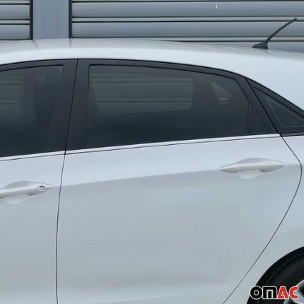 Fensterleisten Zierleisten für Hyundai i30 Schrägheck 2006-11 Edelstahl Chrom 4x