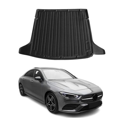 Kofferraumwanne Laderaumwanne für Mercedes CLA C118 2019-2026 Gummi TPE Schwarz