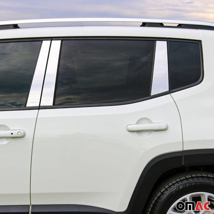 B-Säule C-Säule Türsäulen Verkleidung für Jeep Renegade 2015-2024 Chrom 6tlg