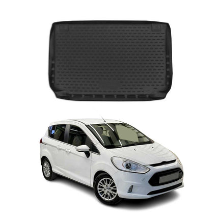 Kofferraummatte Kofferraumwanne für Ford B-Max 2012-2017 Schragheck Gummi TPE