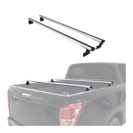 Dachträger Ladeflächenträger Querträger für VW Amarok 2010-2020 Alu Grau 2x