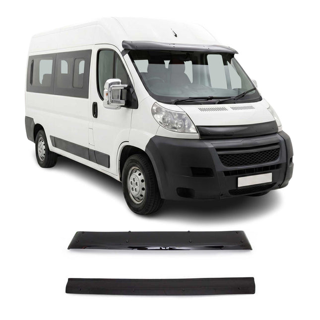 Sonnenblende Motorhaube Deflektor für Fiat Ducato Jumper Boxer 2006-14 Acryl 2x