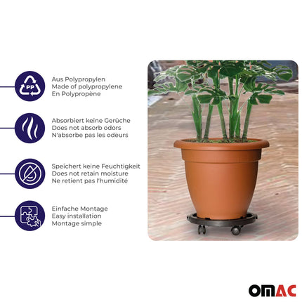 Pflanzenroller Rollbrett Transportroller Möbelroller 170 kg Reifenträger Ø300