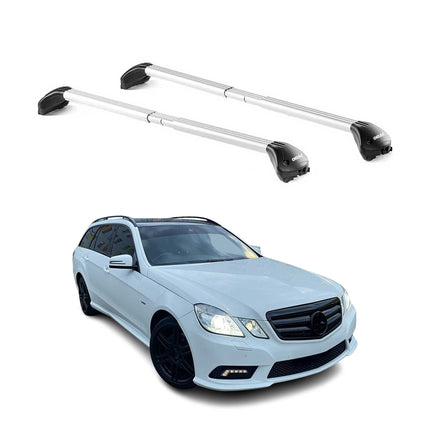Dachträger für Mercedes E Klasse S212 T-Modell 2009-2016 100kg Alu Silber 2x ABE