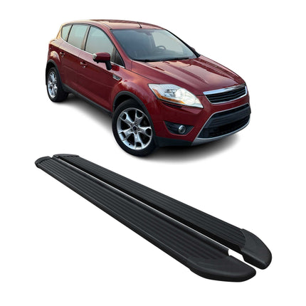 Seitenschweller Trittbretter Schweller für Ford Kuga I 2008-12 Aluminium Schwarz