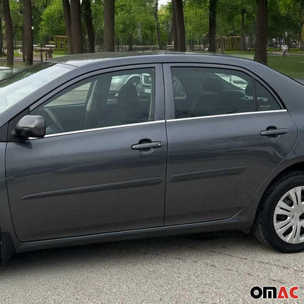 Fensterleisten Zierleisten für Toyota Corolla 2007-13 Stufenheck Edelstahl 4tlg