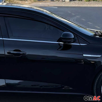 Fensterleisten Zierleisten für Renault Megane 2016-2020 Limo Edelstahl Chrom 6x