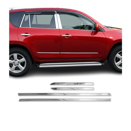 Seitentürleiste Türleisten Türschutzleiste für Toyota RAV4 2012-2018 Chrom 2x