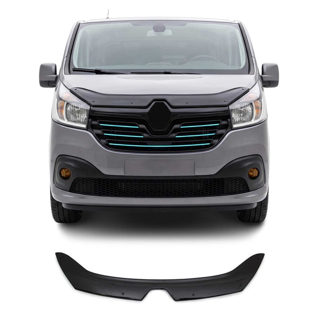 Motorhaube Deflektor Insektenschutz für Renault Trafic 2014-2019 Pre-FL Dunkel