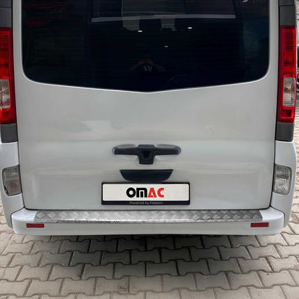 Ladekantenschutz Stoßstangenschutz für Opel Vivaro A 2001-2014 Aluminium Silber