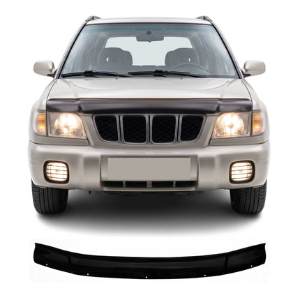 Motorhaube Deflektor Steinschlagschutz für Subaru Forester I 1997-2002 Schwarz