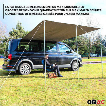 Sonnensegel Kederschiene & Markise Satz für Ford Tourneo Custom 2013-2022 L1