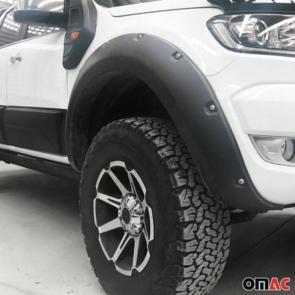 Radläufe Kotflügel Verbreiterung für Ford Ranger 2015-2024 ABS Silber 4tlg